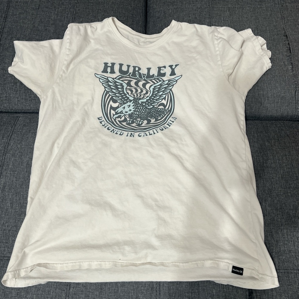 Classic White Short Sleeve Tee with Graphic Design